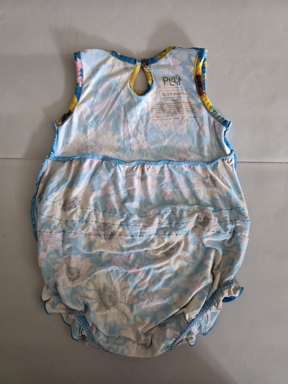 (VGUC) Little Sleepies Sunflower Fields Bubble Romper - Size: 18-24M - Picture 5 of 6